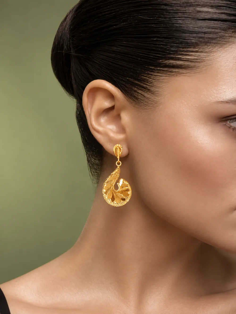Mayura Filigree Kalyan Drop Earrings
