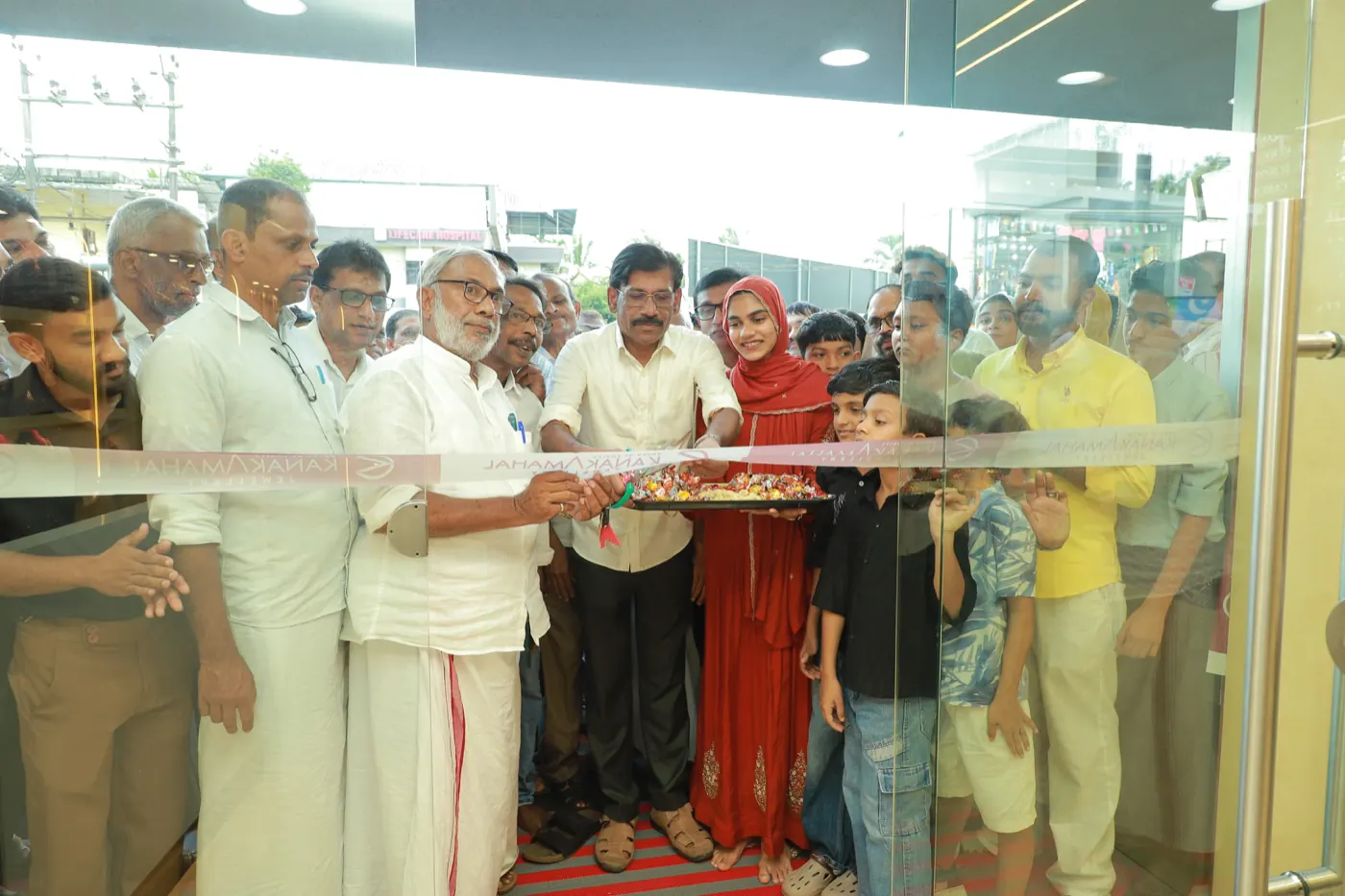 Blessing the new salon